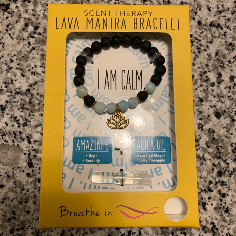 Scent Therapy Lava Mantra Bracelet